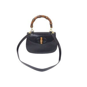 Gucci Bag Bamboo Turnlock Black Calfskin